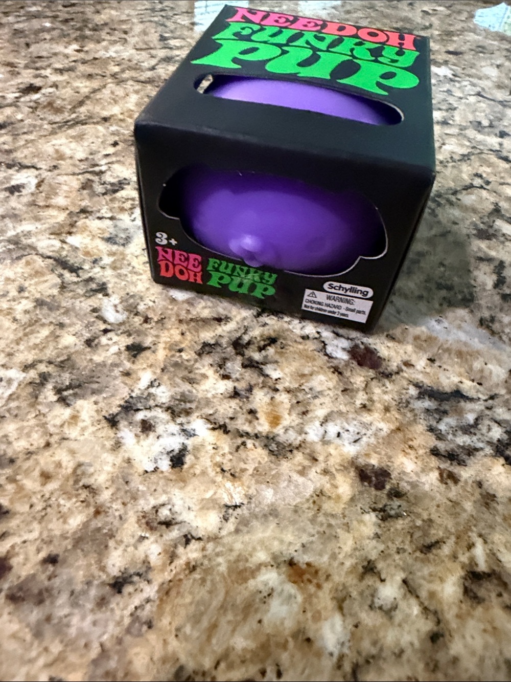 Nee Doh Funky Pup Sensory Squeeze Toy - Purple